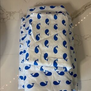 Twin Sheets Set Blue Whale Print